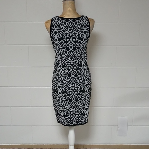 CARMEN STRETCHY TEXTURED PRINT BUSINESS, CAREER, WORK OR COCKTAIL DRESS - Picture 2 of 7